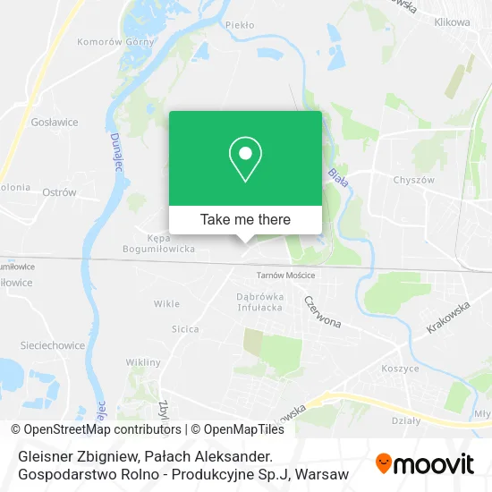 Gleisner Zbigniew, Pałach Aleksander. Gospodarstwo Rolno - Produkcyjne Sp.J map