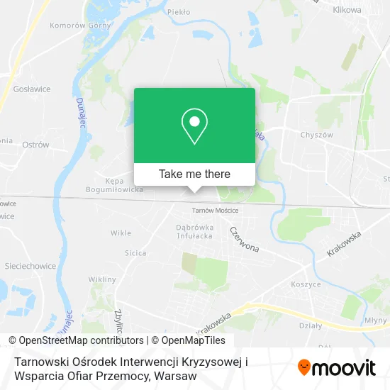 Tarnowski Ośrodek Interwencji Kryzysowej i Wsparcia Ofiar Przemocy map