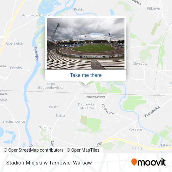 Карта Stadion Miejski w Tarnowie