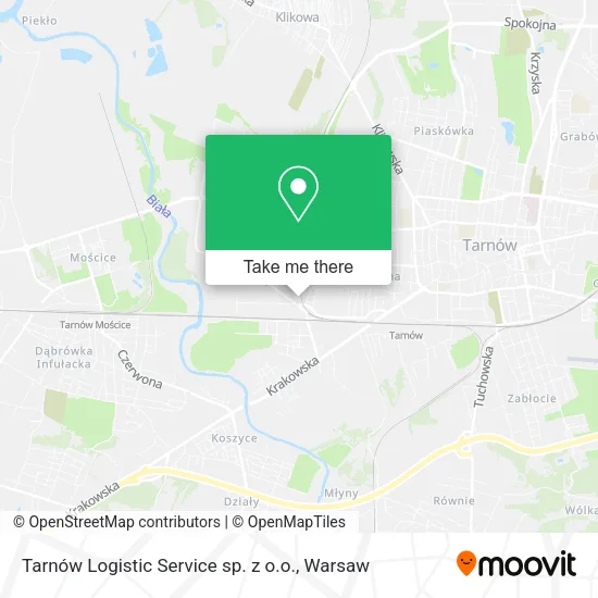 Карта Tarnów Logistic Service sp. z o.o.