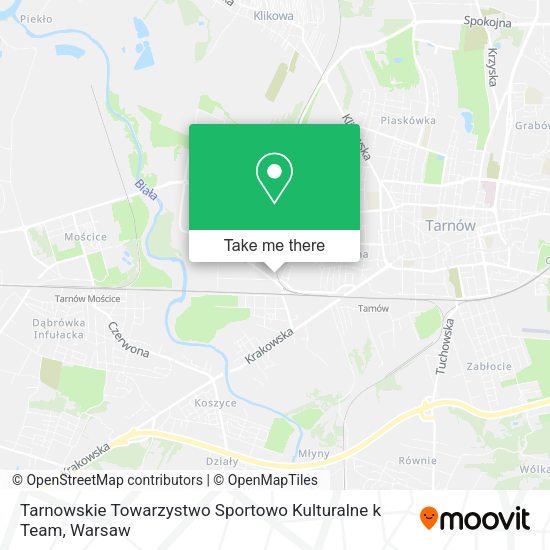 Tarnowskie Towarzystwo Sportowo Kulturalne k Team map