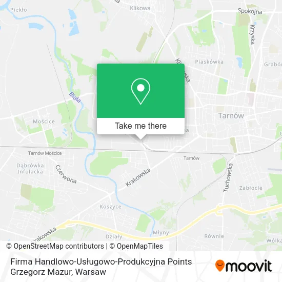 Firma Handlowo-Usługowo-Produkcyjna Points Grzegorz Mazur map