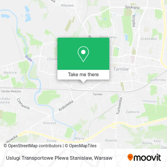 Карта Uslugi Transportowe Plewa Stanislaw