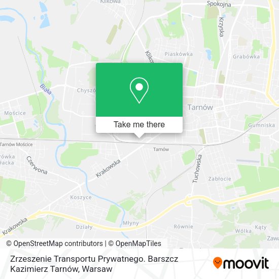 Карта Zrzeszenie Transportu Prywatnego. Barszcz Kazimierz Tarnów