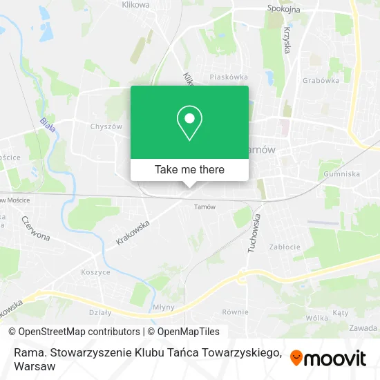Карта Rama. Stowarzyszenie Klubu Tańca Towarzyskiego