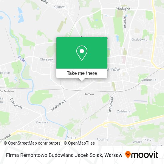 Firma Remontowo Budowlana Jacek Solak map