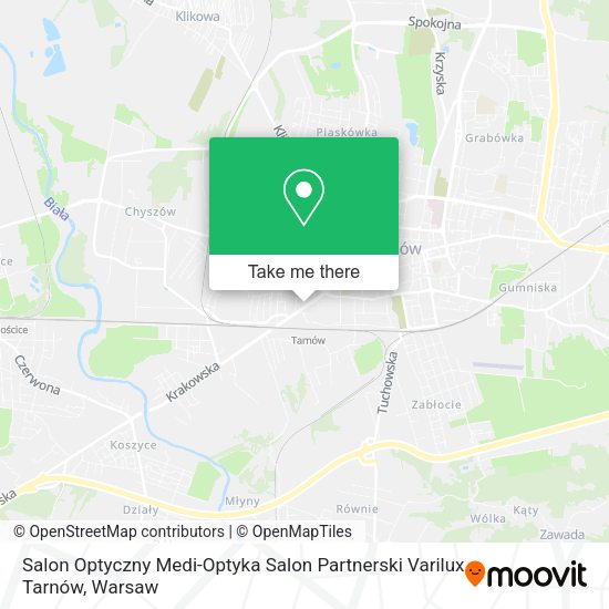 Salon Optyczny Medi-Optyka Salon Partnerski Varilux Tarnów map