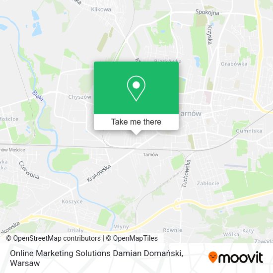 Карта Online Marketing Solutions Damian Domański