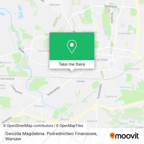 Gwozda Magdalena. Pośrednictwo Finansowe map