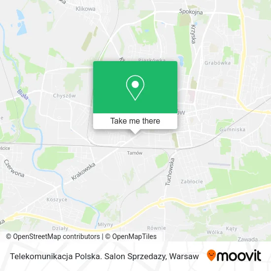 Карта Telekomunikacja Polska. Salon Sprzedazy