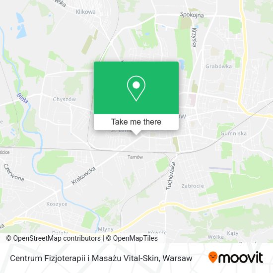 Centrum Fizjoterapii i Masażu Vital-Skin map