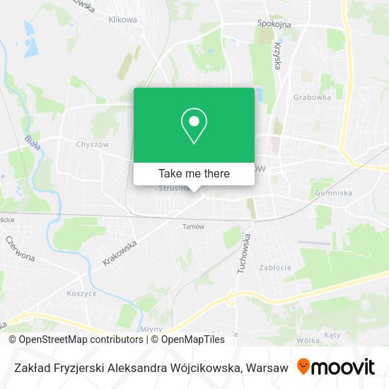 Zakład Fryzjerski Aleksandra Wójcikowska map