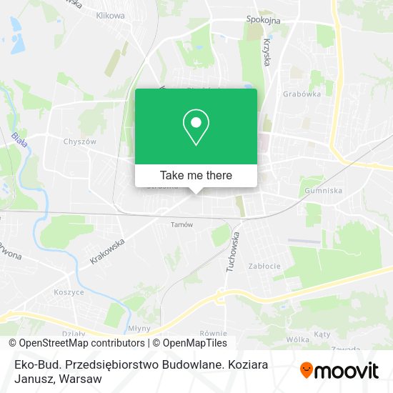 Eko-Bud. Przedsiębiorstwo Budowlane. Koziara Janusz map