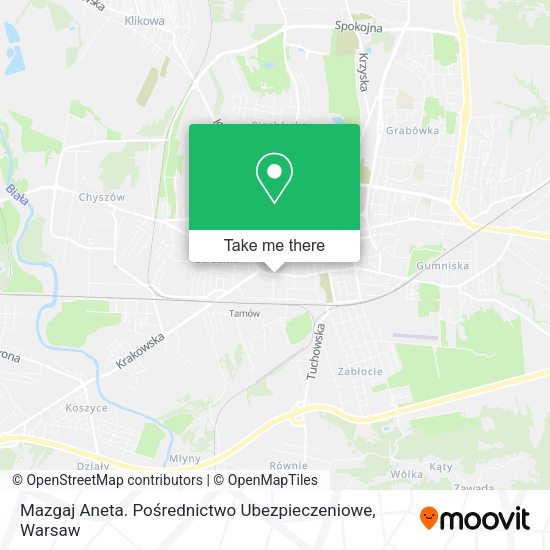 Mazgaj Aneta. Pośrednictwo Ubezpieczeniowe map