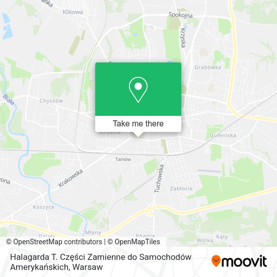 Halagarda T. Części Zamienne do Samochodów Amerykańskich map