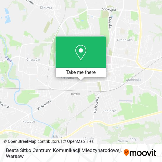 Beata Sitko Centrum Komunikacji Miedzynarodowej map