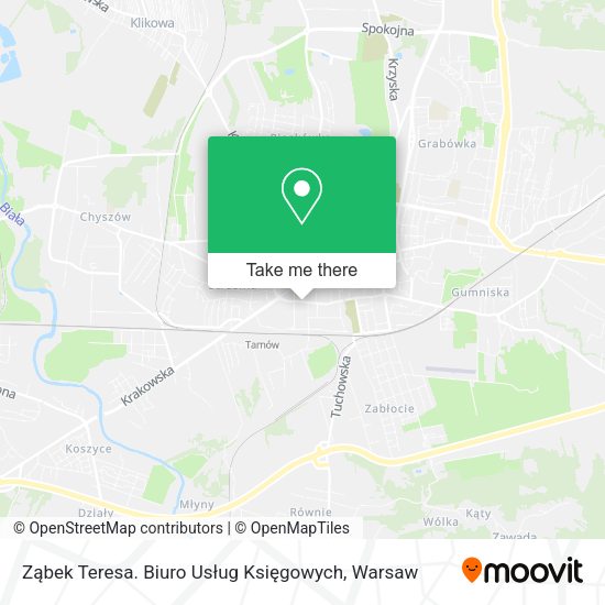 Ząbek Teresa. Biuro Usług Księgowych map