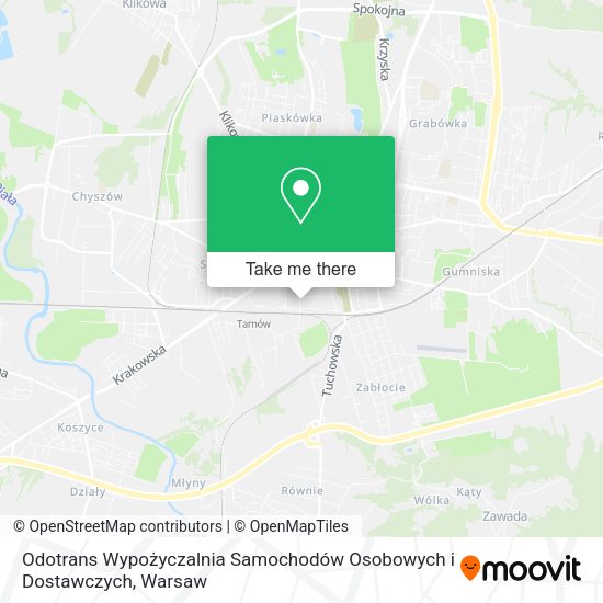 Odotrans Wypożyczalnia Samochodów Osobowych i Dostawczych map