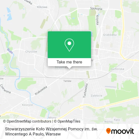 Карта Stowarzyszenie Koło Wzajemnej Pomocy im. św. Wincentego A Paulo