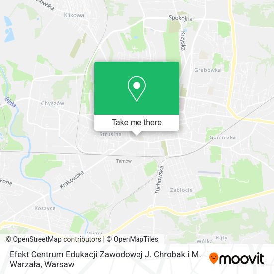 Efekt Centrum Edukacji Zawodowej J. Chrobak i M. Warzała map