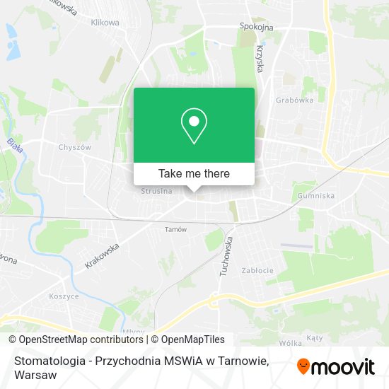 Stomatologia - Przychodnia MSWiA w Tarnowie map