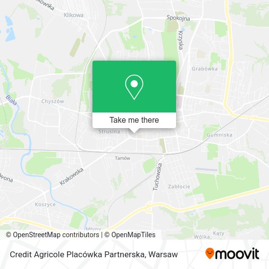 Credit Agricole Placówka Partnerska map