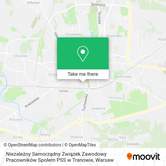 Niezależny Samorządny Związek Zawodowy Pracowników Społem PSS w Tranowie map