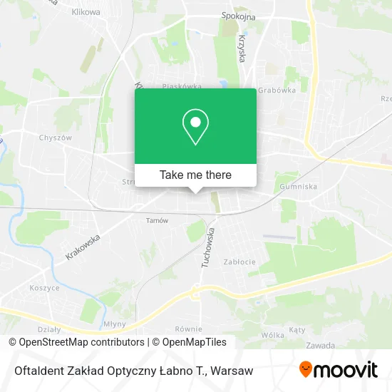 Oftaldent Zakład Optyczny Łabno T. map