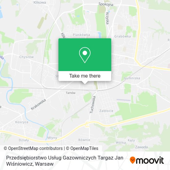 Przedsiębiorstwo Usług Gazowniczych Targaz Jan Wiśniowicz map