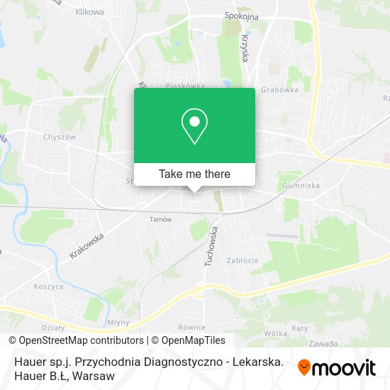 Hauer sp.j. Przychodnia Diagnostyczno - Lekarska. Hauer B.Ł map