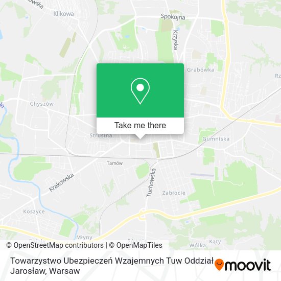 Towarzystwo Ubezpieczeń Wzajemnych Tuw Oddział Jarosław map