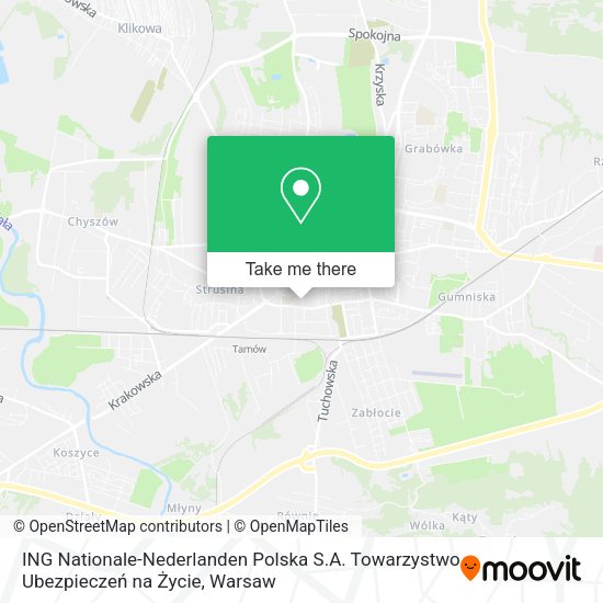ING Nationale-Nederlanden Polska S.A. Towarzystwo Ubezpieczeń na Życie map