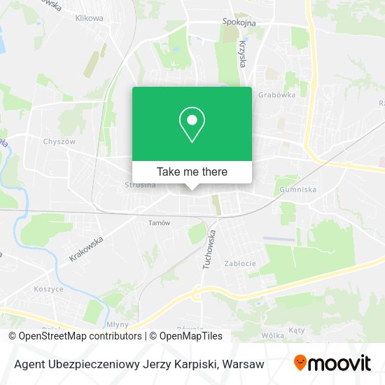 Agent Ubezpieczeniowy Jerzy Karpiski map