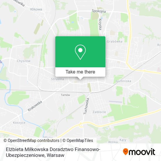 Elżbieta Miłkowska Doradztwo Finansowo-Ubezpieczeniowe map