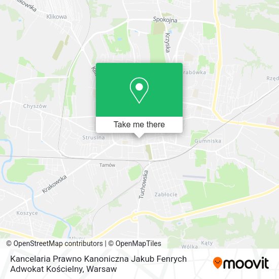 Kancelaria Prawno Kanoniczna Jakub Fenrych Adwokat Kościelny map