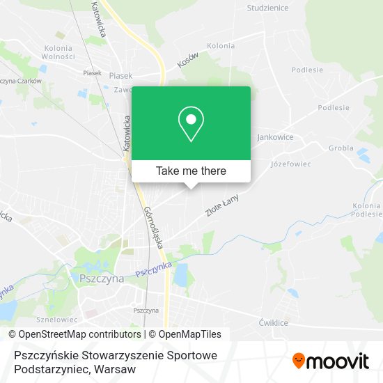 Pszczyńskie Stowarzyszenie Sportowe Podstarzyniec map