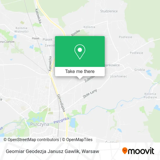 Карта Geomiar Geodezja Janusz Gawlik