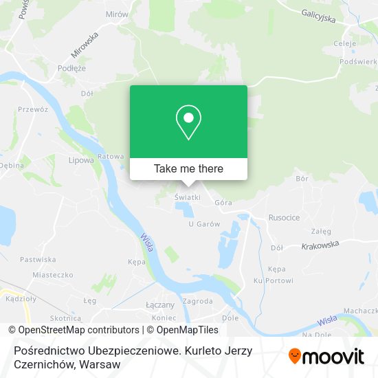 Pośrednictwo Ubezpieczeniowe. Kurleto Jerzy Czernichów map