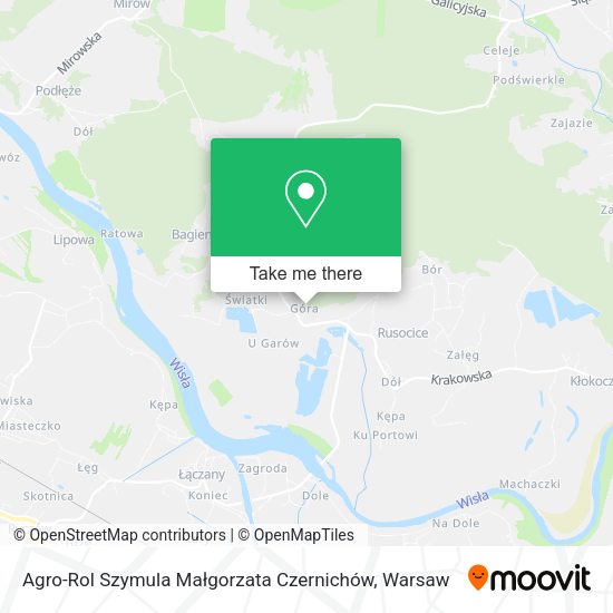 Agro-Rol Szymula Małgorzata Czernichów map