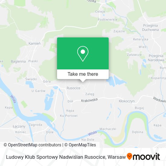 Ludowy Klub Sportowy Nadwiślan Rusocice map