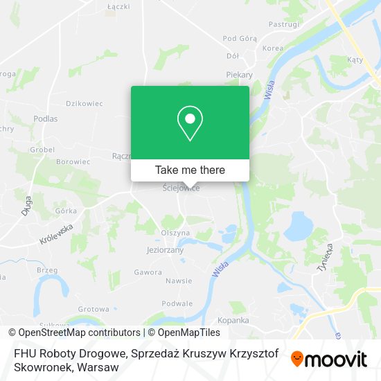 FHU Roboty Drogowe, Sprzedaż Kruszyw Krzysztof Skowronek map