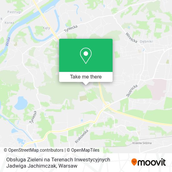 Obsługa Zieleni na Terenach Inwestycyjnych Jadwiga Jachimczak map