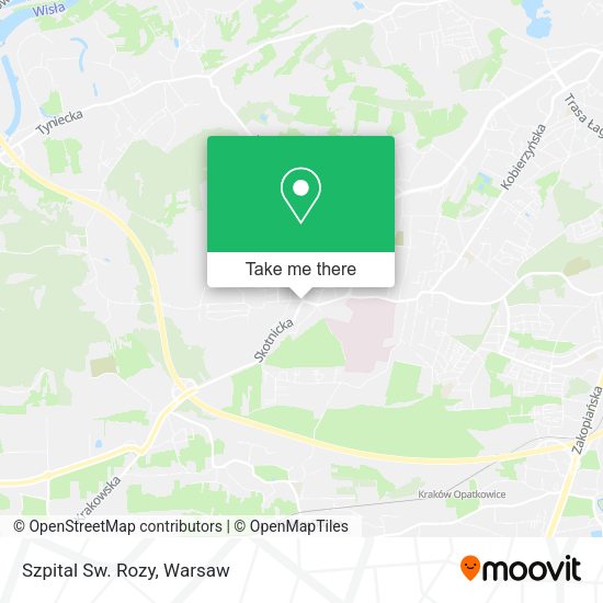 Szpital Sw. Rozy map