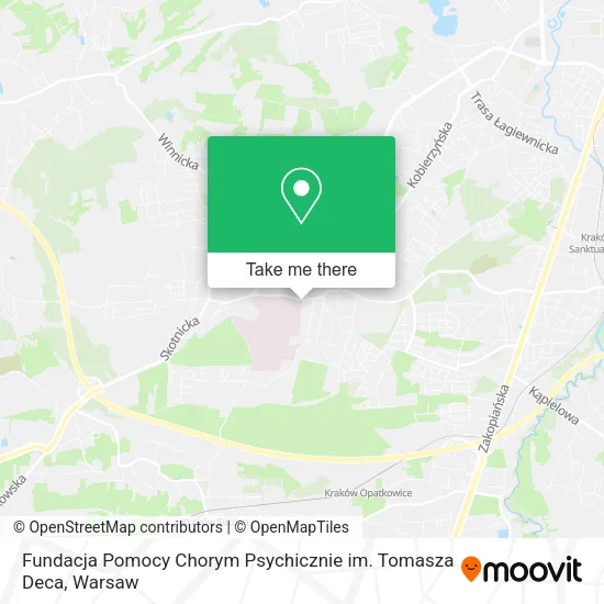 Карта Fundacja Pomocy Chorym Psychicznie im. Tomasza Deca