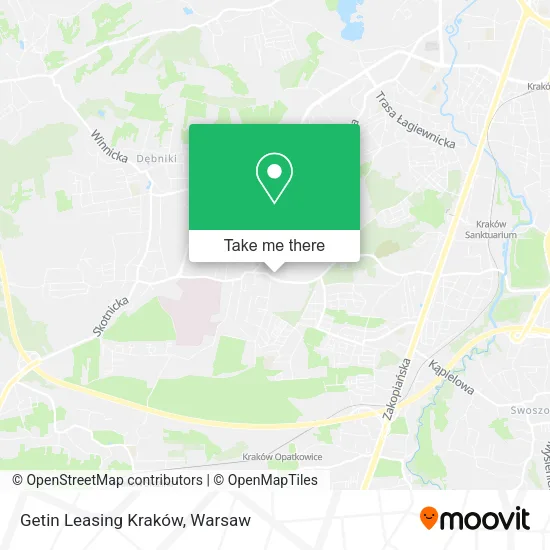 Карта Getin Leasing Kraków