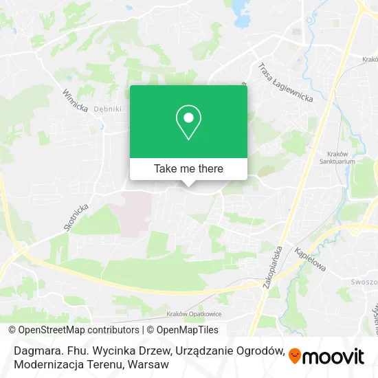 Карта Dagmara. Fhu. Wycinka Drzew, Urządzanie Ogrodów, Modernizacja Terenu