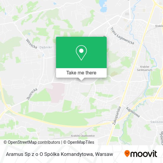 Aramus Sp z o O Spólka Komandytowa map