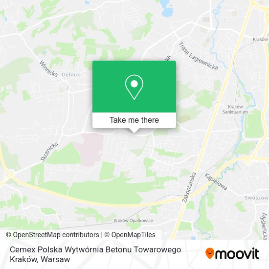 Cemex Polska Wytwórnia Betonu Towarowego Kraków map