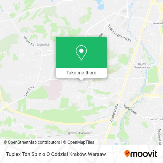 Tuplex Tdn Sp z o O Oddzial Kraków map