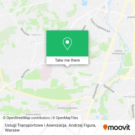 Uslugi Transportowe i Asenizacja. Andrzej Figura map
